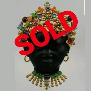 New, Askew London Signed Blackamoor Figural Brooch